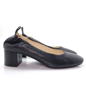 Everlane Classic Black Block Heels